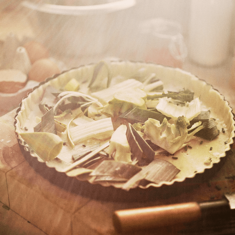 Quiche-flan de parures de légumes